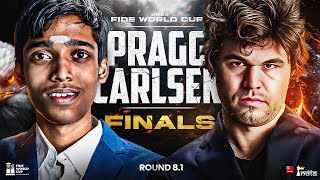 FIDE World Cup 2023 | Round 8.1 FINALS | PRAGGNANANDHAA vs MAGNUS CARLSEN ft. Vishy Anand