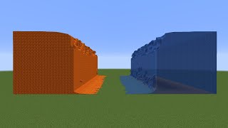 Minecraft realistic water vs realistic lava