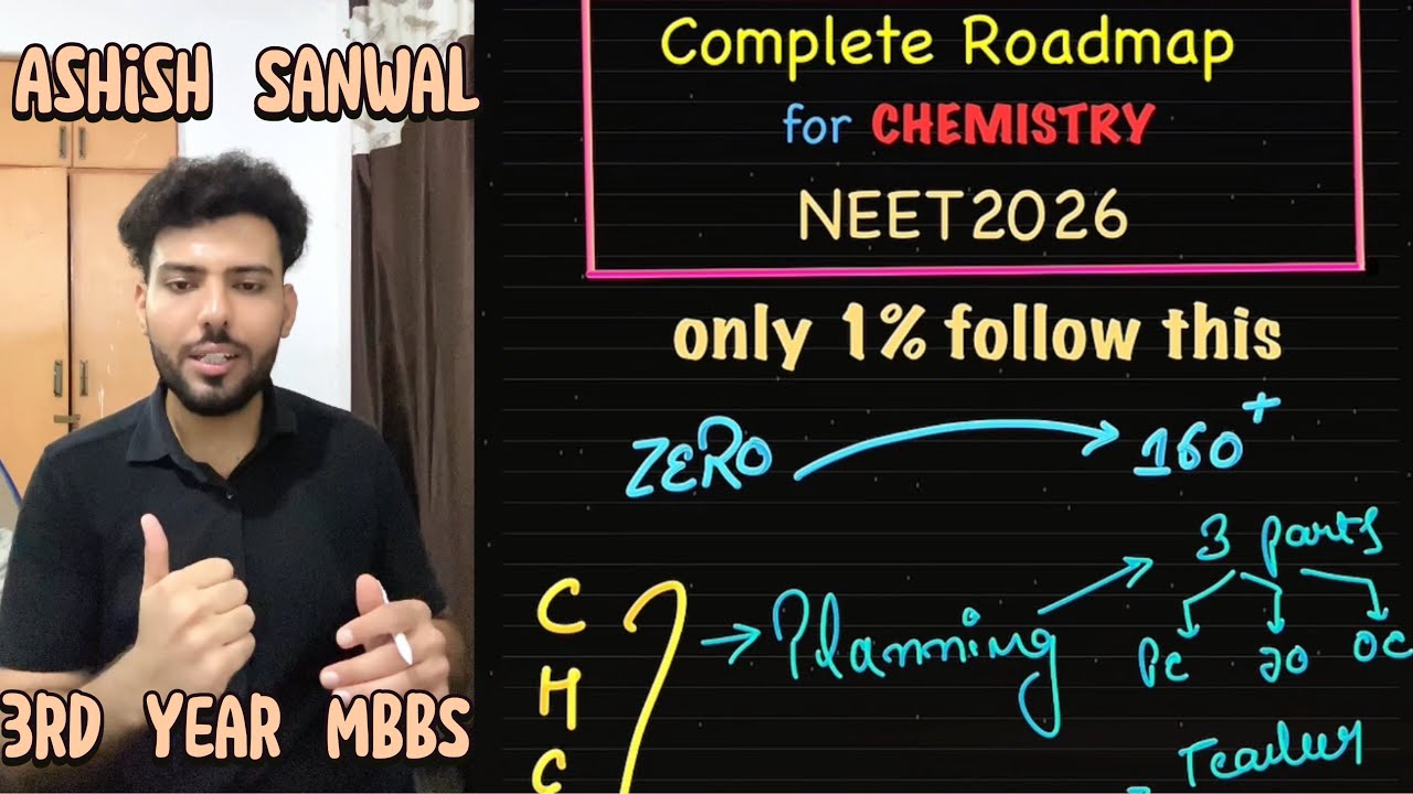 NEET Chemistry 2026: 9 Month Roadmap to score 160+🔥Complete Strategy ...