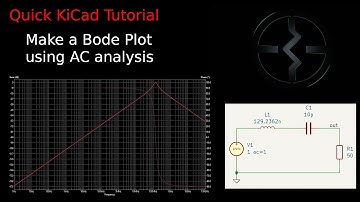 Quick Tutorial on KiCad AC analysis