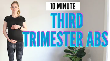10 Minute Third Trimester Prenatal Abs & Core Workout - strengthen your core for pregnancy & beyond