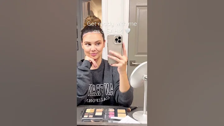 Get ready with me 🤍 #mom #newmom #sahm #grwm