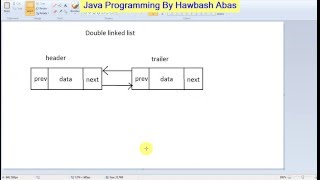 create node and list in Double linkedlist (Kurdish Datastructure in Java by Hawbash)... Part15