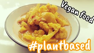 vegan food idea plantbase curry sour spicy curry