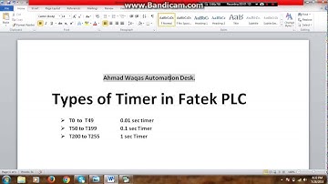 FATEK PLC TIMERS HOW TO USE TIMERS IN FATEK PLC#Fatek#Timers