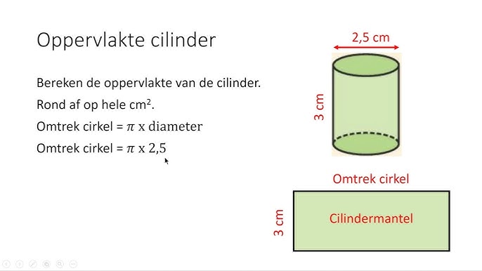 hoe bereken je een cilinder