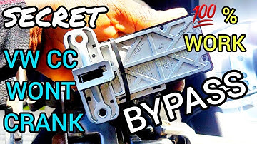 How to bypass Steering Lock Actuator Control Module on Volkswagen Cc DIY