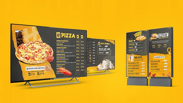 The Ultimate Digital Menu Board for Takeaways and Restaurants - A Brilliant Design!