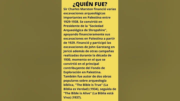 CHARLES MARSTON Y LA BIBLIA