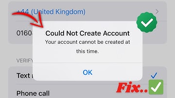 How to Fix Your Account Cannot Be Created At This Time Apple ID | iPhone | iPad | 2025