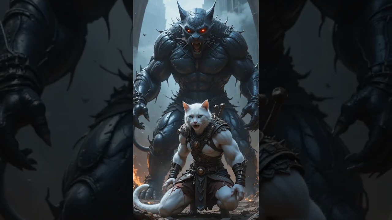 Kitten take revenge for his dad 