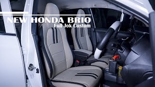 New HONDA BRIO modifikasi interior kulit jok mobil, Tampilan  jadi lebih sporty.!! Blitz Jok Mobil