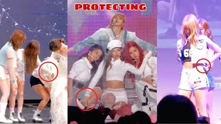 KPOP Female Idols PROTECTING & Helping Others from Wardrobe Accidents (BLACKPINK, TWICE, ITZY, etc)