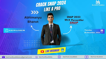 CRACK SNAP 2024 LIKE A PRO | SNAP 99.9 %iler | SIBM Pune | How to prepare for SNAP | Topper