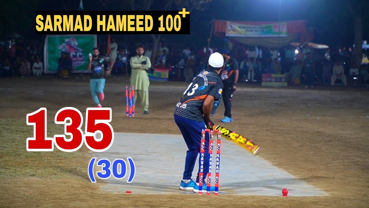 BIG MATCH SARMAD HAMEED 135 RUNS IN 30 BALLS - YouTube