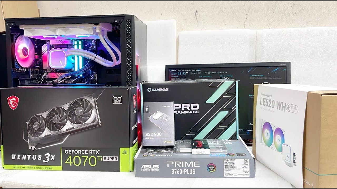 Gaming PC Build i7-12700K RTX 4070Ti | ASUS PRIME B760-PLUS - YouTube