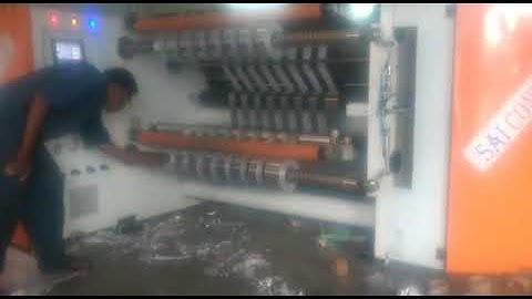 High speed slitting machine- cantilever MAKE: SAI CONVERTING