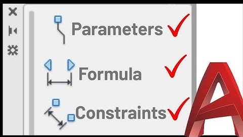 AutoCAD Dynamic Block with Parameter Formula and Constraints