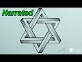 How to Draw an Impossible Star of David - 3D Star - Impossible Shapes (Narrated)