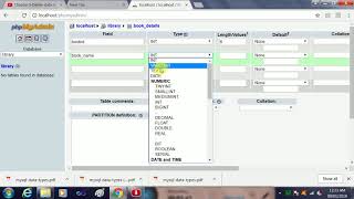PHP MYSQL IN  PHPMYADMIN TO CREATE MYSQL DATABASE