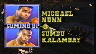 Michael Nunn vs Sumbu Kalambay - HBO PROGRAM