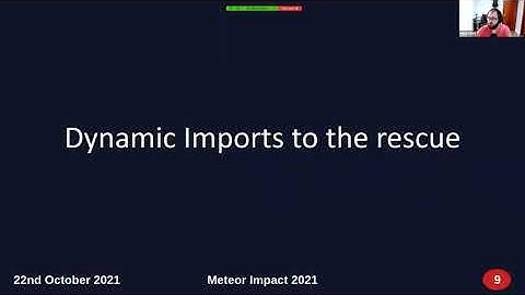 React Suspense and Meteor Dynamic Imports  | Meteor Impact 2021 - Day 1
