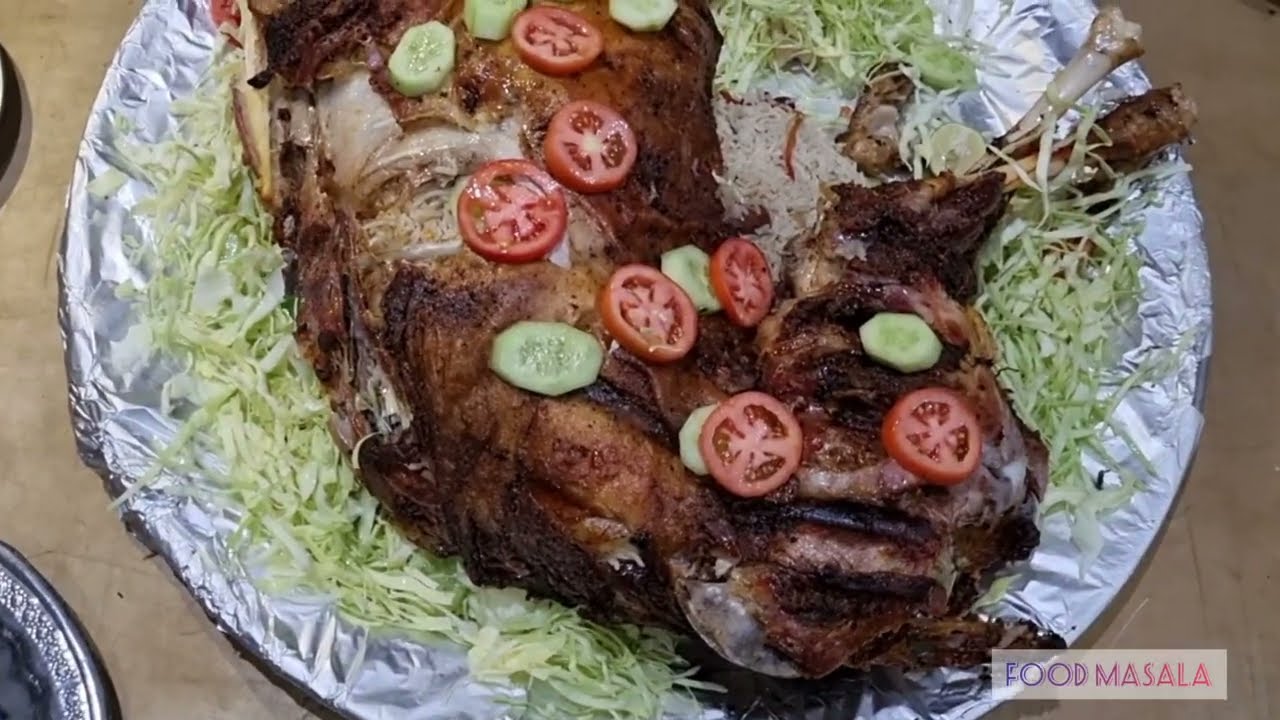 Whole Lamb Roast Recipe | Stuffed Lamb with Rice Recipe | Kharoof Mahshi | How To Cooke Stuffed Lamb