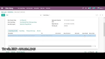 Quy trình Xuất kho một lần hoặc nhiều lần trong Odoo ERP Việt Nam