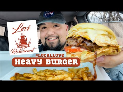HEAVY Burger Garlic Fries LEVI Restaurant in Johnston RI LocalLove