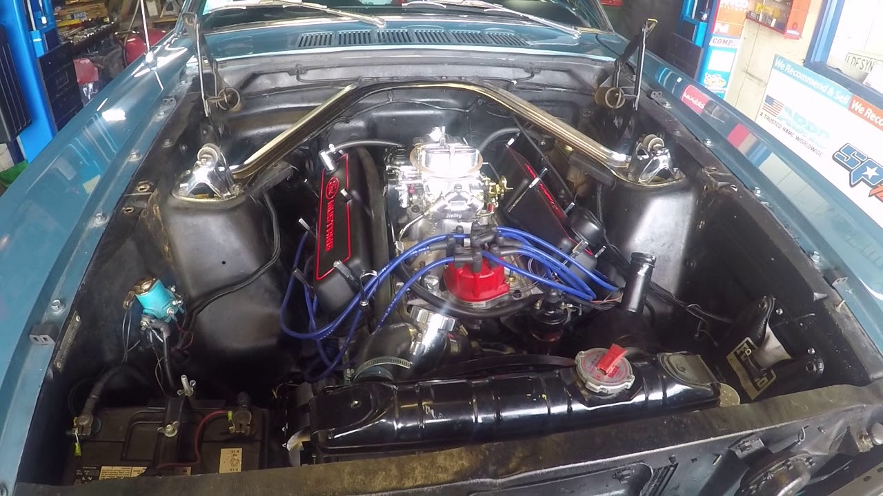 1966 mustang New Engine - YouTube