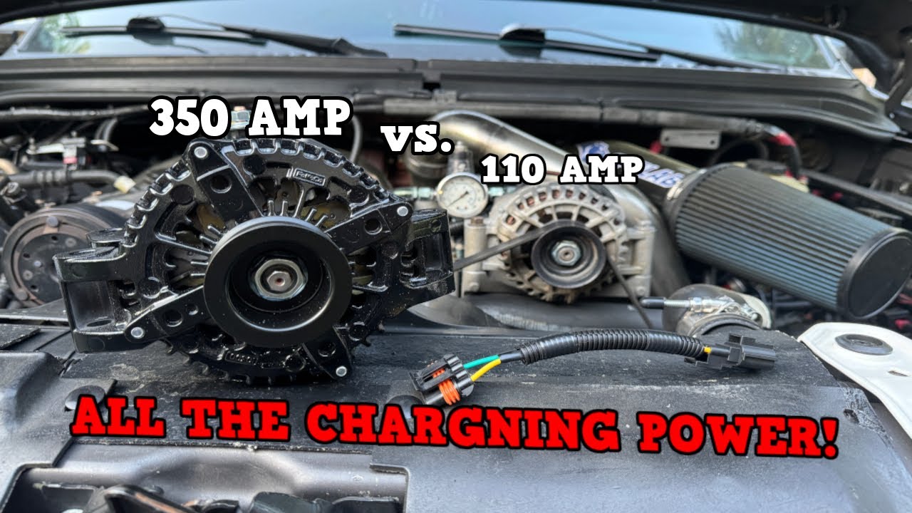 FORD SUPERDUTY HEAVY DUTY 350 AMP ALTERNATOR INSTALL - Ideal for Winches, Sound System, Light Bars!