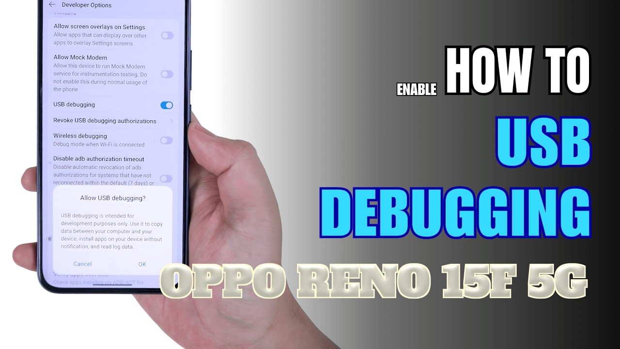How to Enable USB Debugging on OPPO Reno 15F 5G | Step-by-Step Guide ...