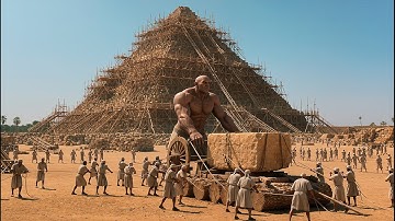 How the Pyramids Were Built  #egyptianai #pyramidsofegypt #ancientegypt