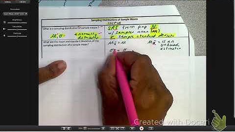 7.3 Sampling Distribution &. CLT