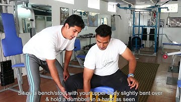 Biceps: Seated Concentration Curls, Tutorials by Rao