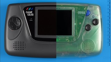 Sega Game Gear Full Mod After Resto— Clear Shell Swap + Power Board + Speaker Upgrade + Buttons 