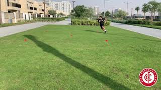 Diagonal square drill - right turn