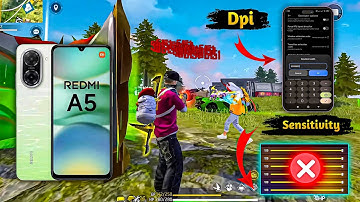 Xiaomi Redmi A5 Free Fire Sensitivity + Dpi + Headshot Settings 