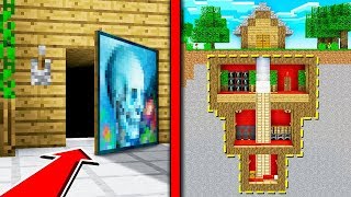 แข่งสร้าง!! บ้านหลบภัยสุดเท่ บ้านใต้ดิน VS บ้านใต้ดิน ใครจะชนะ?? (Minecraft House)