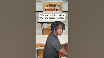 When you’re sitting behind that one person in class😭