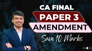 Don’t Miss Audit Amendments for Jan’26 | Important | CA Final Audit