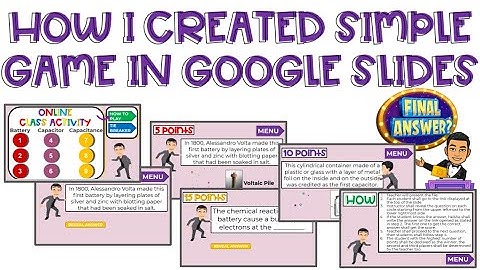 How to Create Simple Game in Google Slides for Online Classes