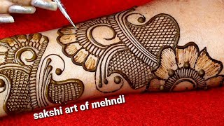 Beautiful Rounding Mehndi Design||Easy Stylish Mehndi Design||Simple Unique Mehndi Design For Hand