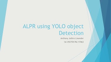Research Methodology - ALPR using YOLO object detection