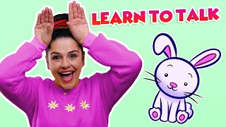 Learn to Talk Videos for Toddlers | Hop Little Bunnies with Ms Mia  Nursery  Rhymes & Kids Songs |