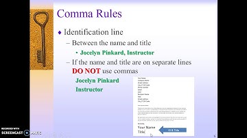 Proof Chapter 5-1 Comma Rules for Letter Parts