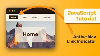 Active Nav Link Indicator with Vanilla Javascript screenshot 2