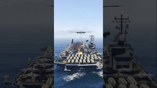 Typically B-21 Stealth Bomber Dropped Millions Of Cluster Bombs On Aircraft carrier In Gtav