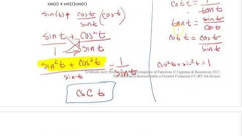 Math 2412 - 7.1 Solving Trig Equations with Identities