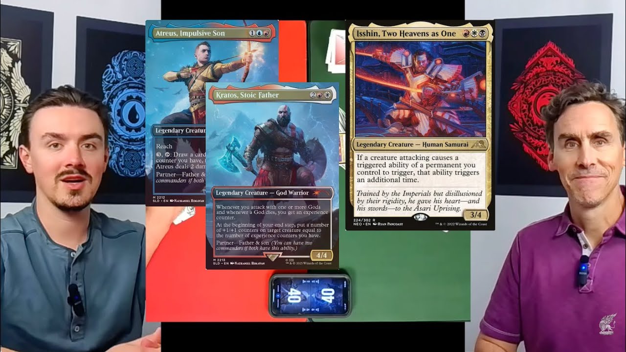 Father-Son Magic: the Gathering Commander Brawl Gameplay - YouTube